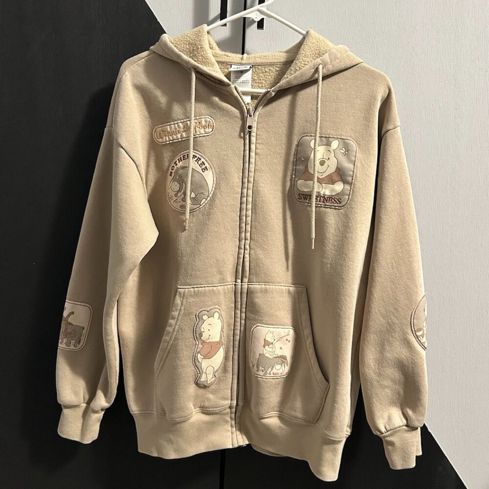 Disney Winnie the Pooh Women's Character Full-Zip Hoodie Size S‎